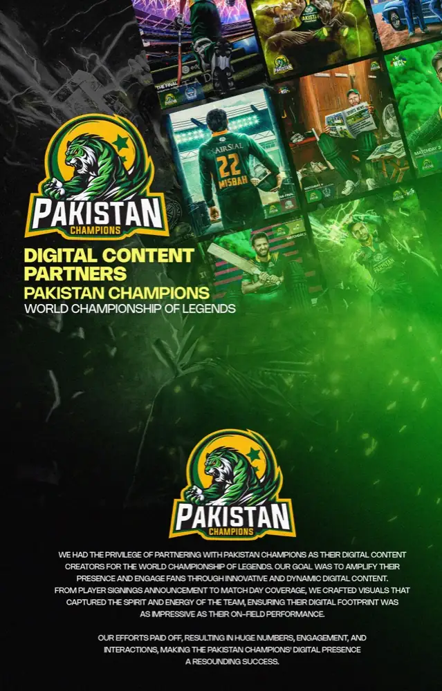 Pakistan Champions — Digital Content